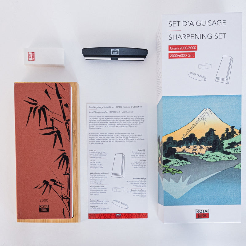 Set D'Aiguisage Pour Couteaux - Grains 2000/6000