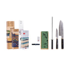 Pakka San-Mai Collection - 4-piece Basic Set: 2 knives + 2 accessories
