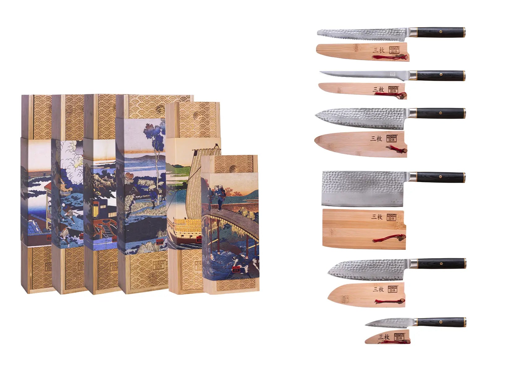 Collection Pakka San-Mai - Set Complet 6 Couteaux