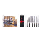 Pakka San-Mai Collection - Complete Nomad Set 8 Pieces: 6 Knives + 2 Accessories