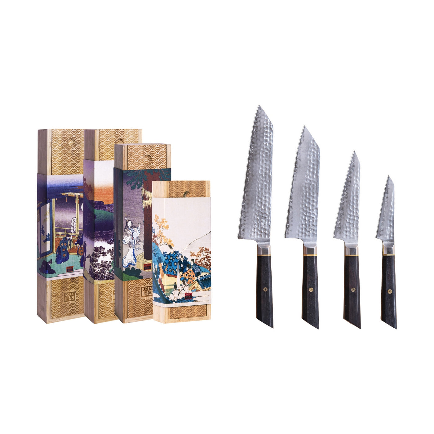 Collection Bunka San-Mai - Set Complet 4 Pièces : 4 Couteaux