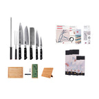Hashi Damas Collection - Complete Deluxe Set 10 pieces: 5 knives + 5 accessories