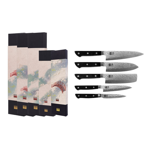 Collection Hashi Tsuchime - Set Complet 5 couteaux