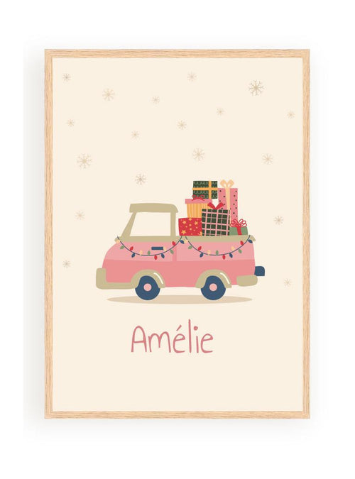 Affiches Personnalisées - Voiture De Noël