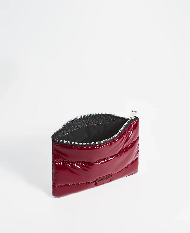 Wouf - Burgundy Glossy Pouch