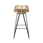 Capurgana - Lote de 2 sillas de bar de diseño - Ratán - Natural