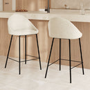 Misty Bar Stool - White Wool