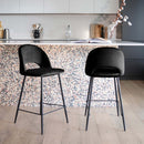 Set of 2 Penelope Bar Stools - Black