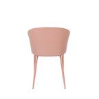 Gigi - Lote De 2 Sillas - Resina Y Metal - Rosa