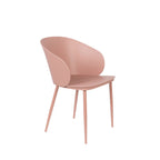 Gigi - Lote De 2 Sillas - Resina Y Metal - Rosa
