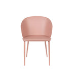 Gigi - Lote De 2 Sillas - Resina Y Metal - Rosa
