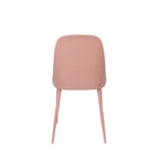 Pip - Set of 2 Chairs - Resin & Metal - Pink