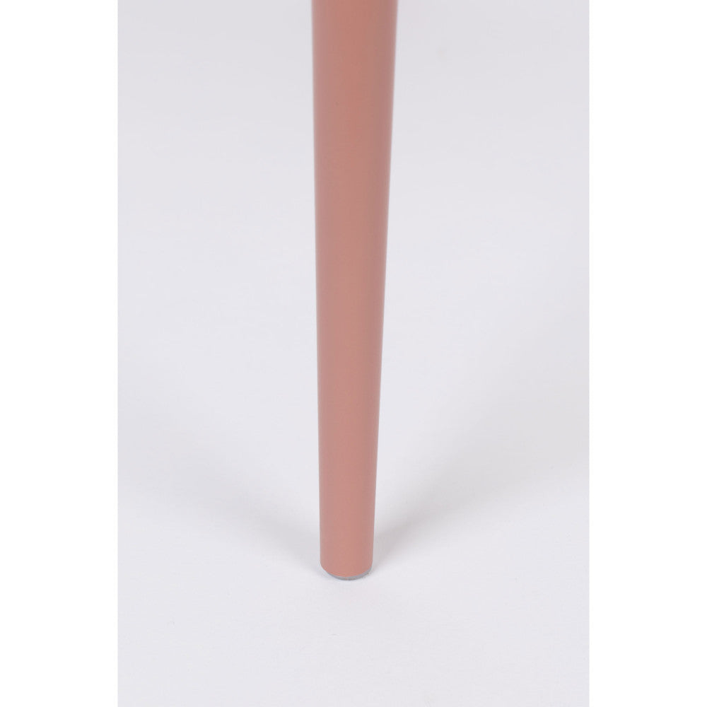 Pip - Set of 2 Chairs - Resin & Metal - Pink