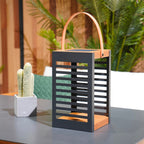 Ferian - Lanterne Solaire - Acier - Noir