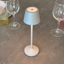 Lot De 9 Lampes De Table - Emily Grey + Plateau De Chargement