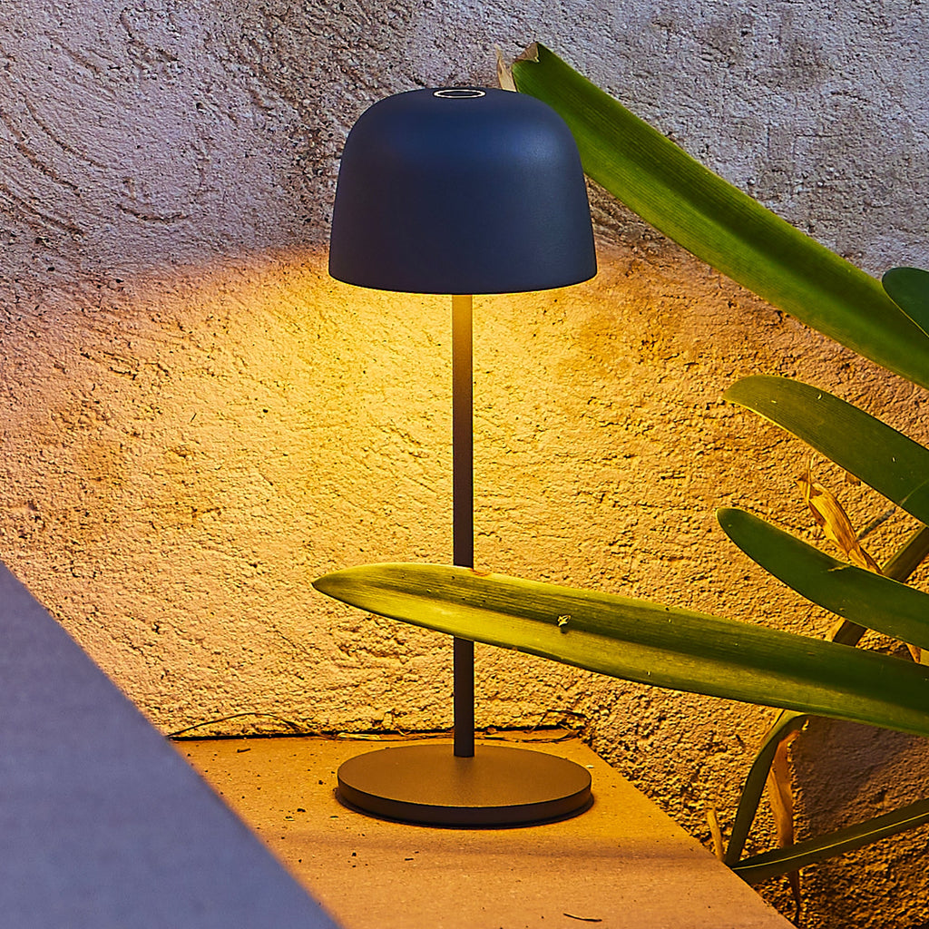 Sophia - Lampe De Table Sans Fil - Acier - Gris Anthracite