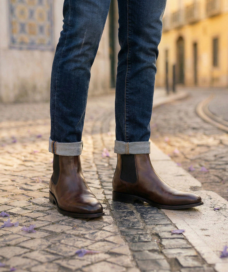 Bottines Chelsea - Marron