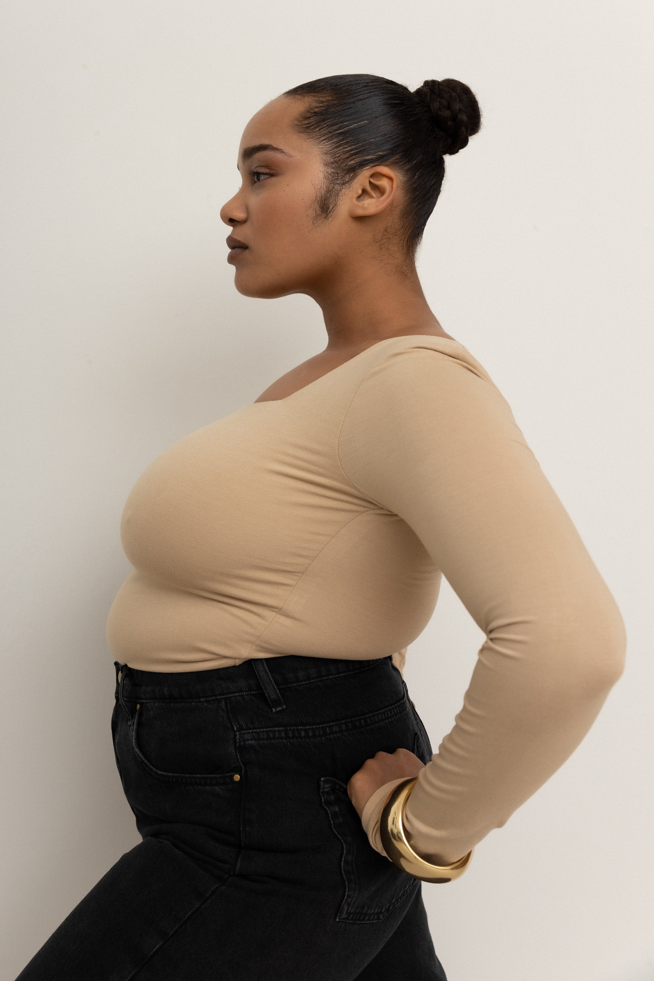 Mali Top - Warm Sand / Black