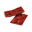 Half Egg - Moule En Silicone Demi-Œuf - Rouge Terre Cuite