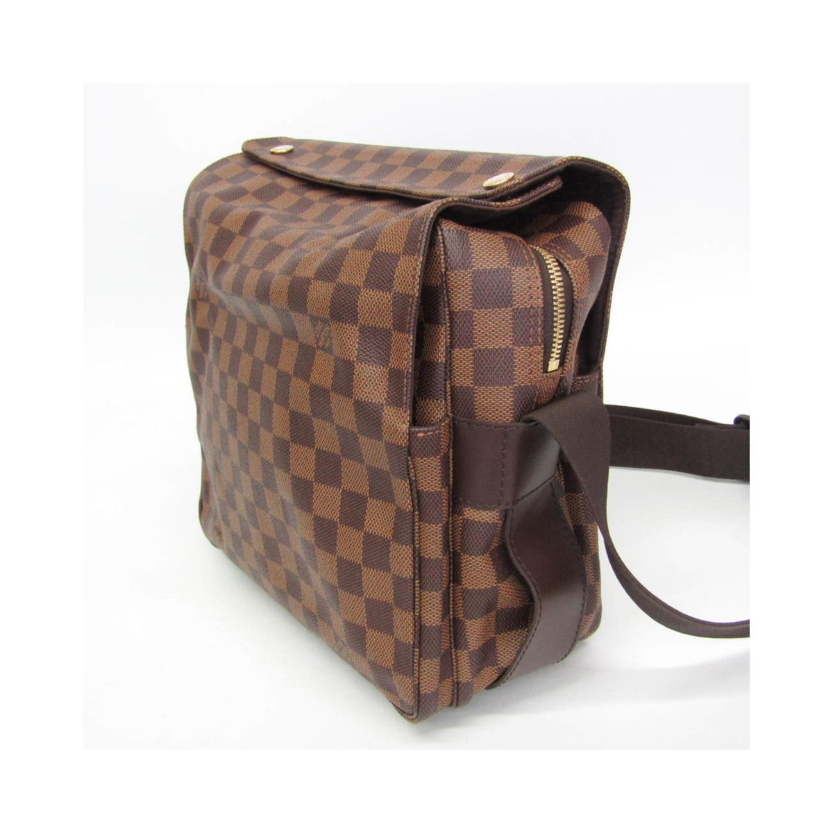 Sac Porté Épaule Louis Vuitton Naviglio Toile - Marron