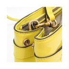 Sac À Main Gucci Bright Bit Convertible Tote Cuir Verni - Jaune