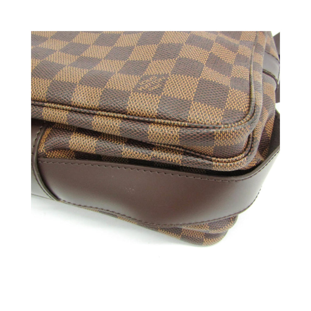 Sac Porté Épaule Louis Vuitton Naviglio Toile - Marron