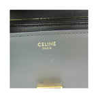 Sac À Main Celine Classic Box Medium Cuir - Gris