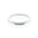 Cartier Maillon Panthere Band Ring 18K White Gold with 4 Diamonds Product Image