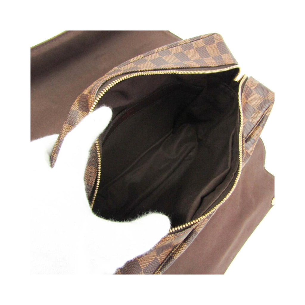 Sac Porté Épaule Louis Vuitton Naviglio Toile - Marron