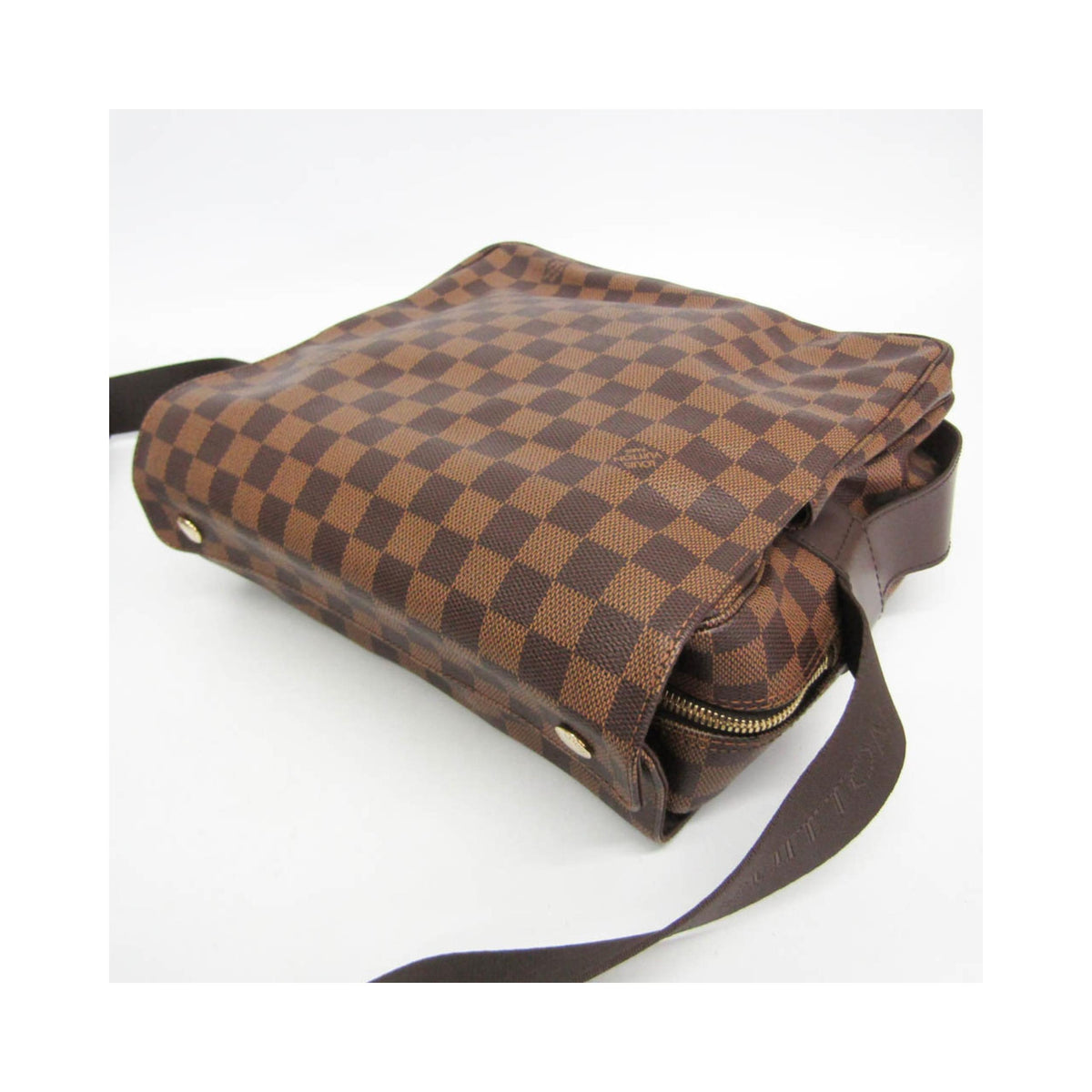 Sac Porté Épaule Louis Vuitton Naviglio Toile - Marron