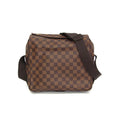 Sac Porté Épaule Louis Vuitton Naviglio Toile - Marron