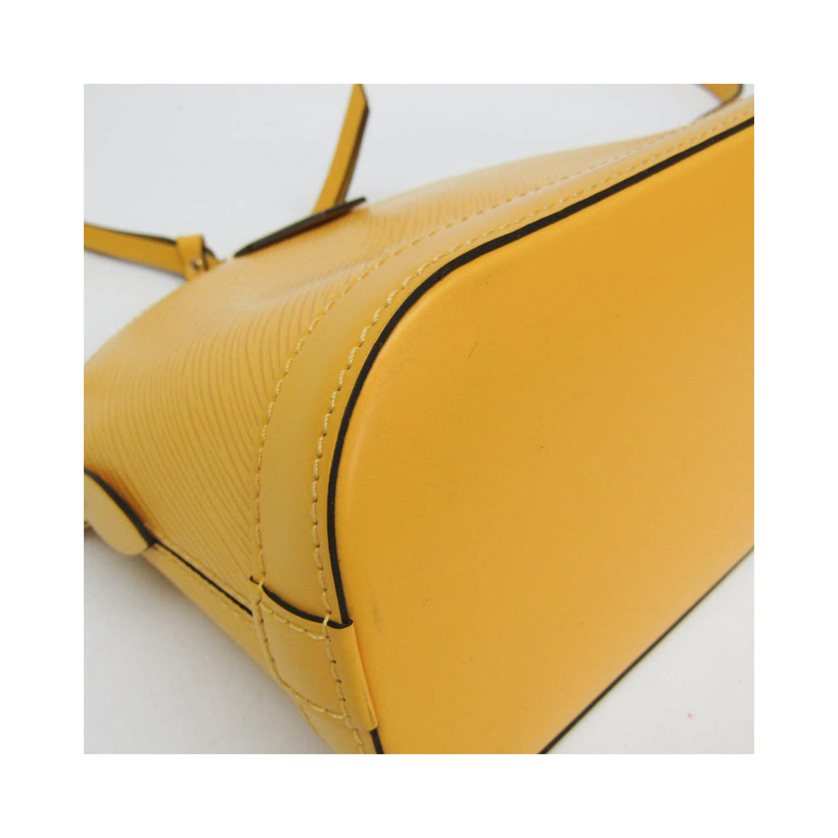 Bolso de hombro Louis Vuitton Alma Mini con cadena de piel - Amarillo