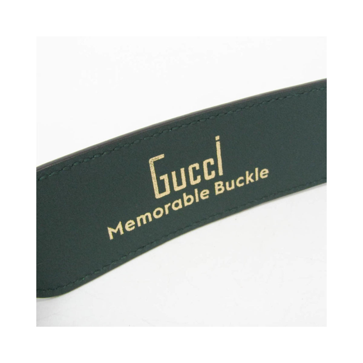 Ceinture Gucci Gg Marmont Reversible Belt Wide Cuir - Vert