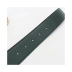 Ceinture Gucci Gg Marmont Reversible Belt Wide Cuir - Vert