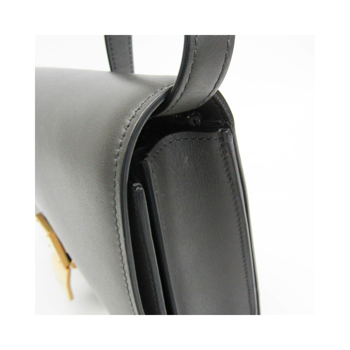Sac À Main Celine Classic Box Medium Cuir - Gris