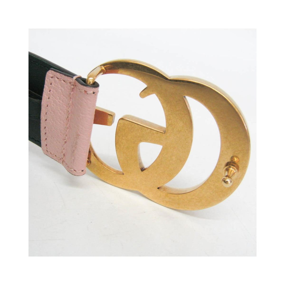 Ceinture Gucci Gg Marmont Reversible Belt Wide Cuir - Vert