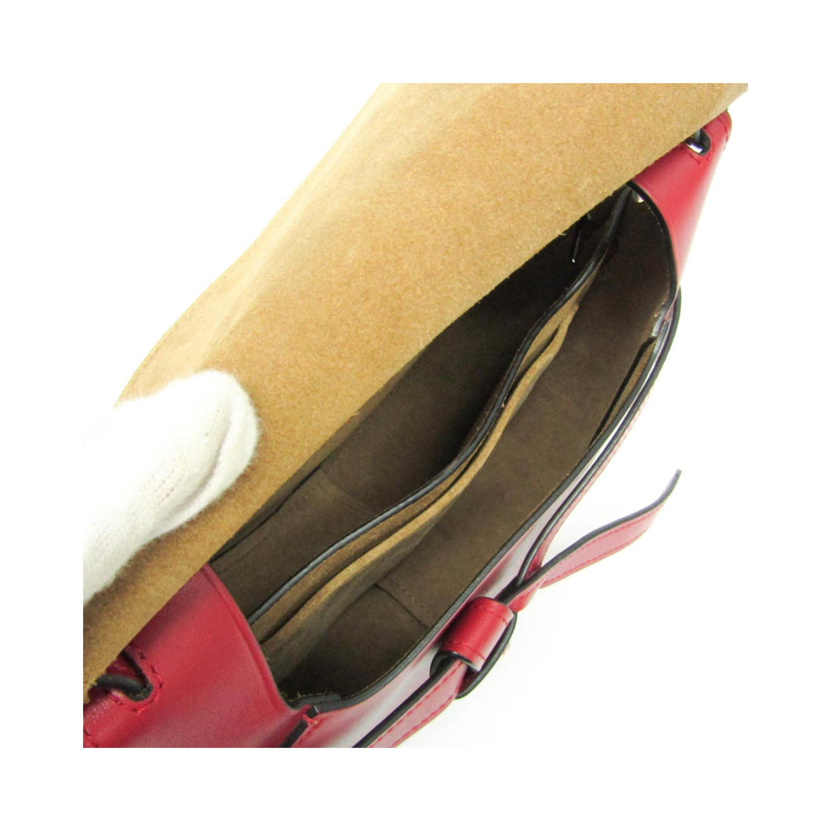 Sac Porté Épaule Loewe Metal Gate Small Cuir - Rouge