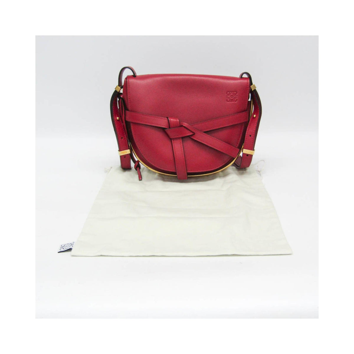 Sac Porté Épaule Loewe Metal Gate Small Cuir - Rouge