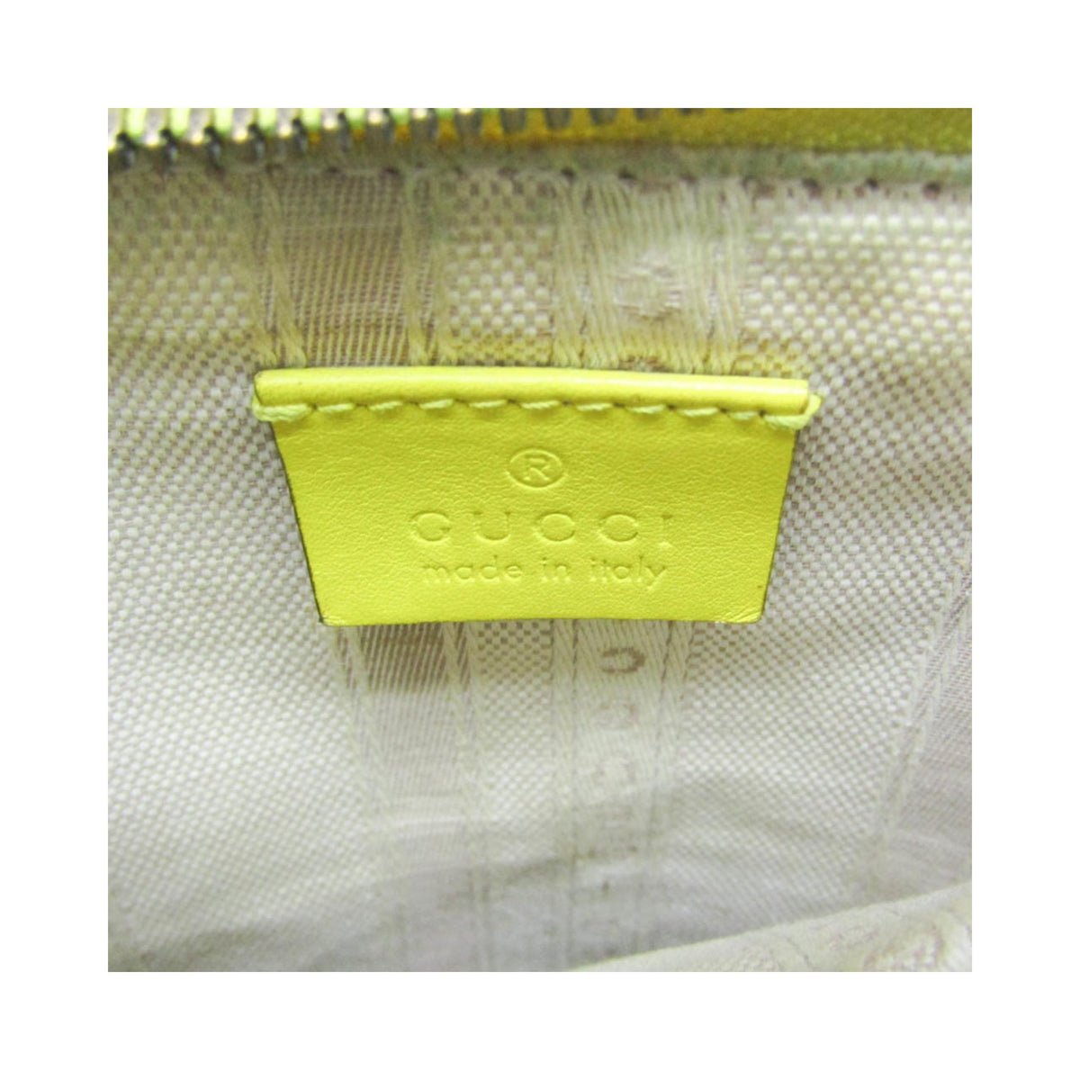 Sac À Main Gucci Bright Bit Convertible Tote Cuir Verni - Jaune