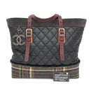 Chanel Paris-Edinburgh Tote Quilted Mixed Coated Canvas with Flannel Medium