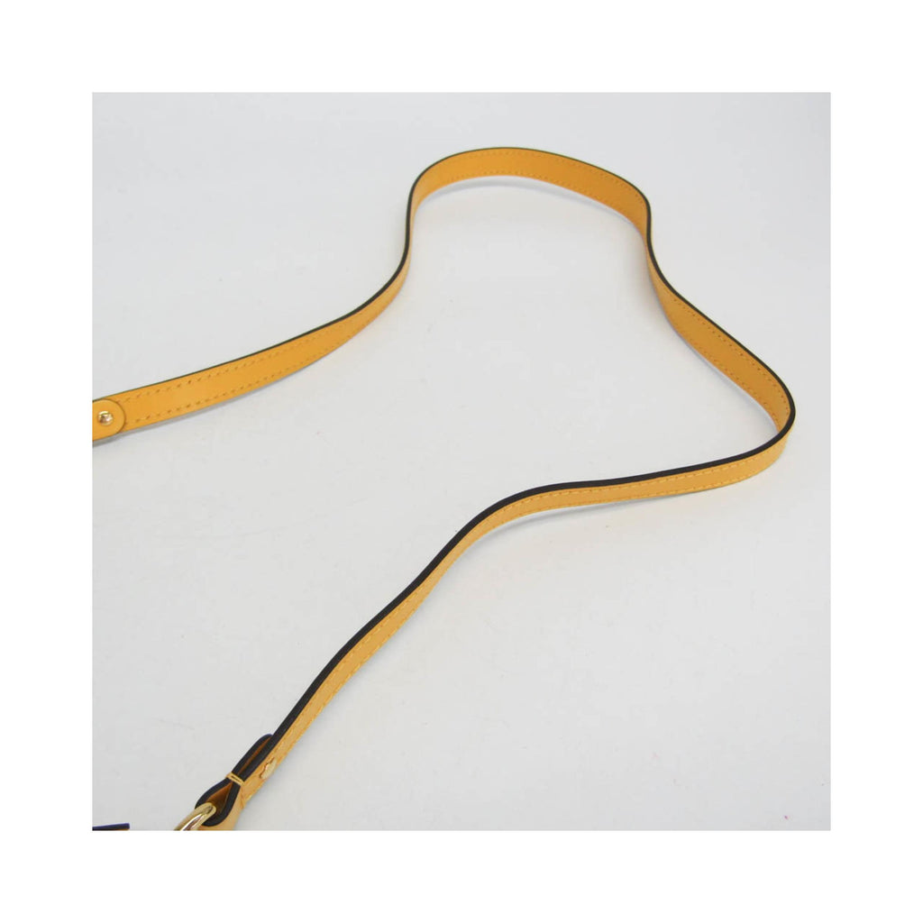 Bolso de hombro Louis Vuitton Alma Mini con cadena de piel - Amarillo