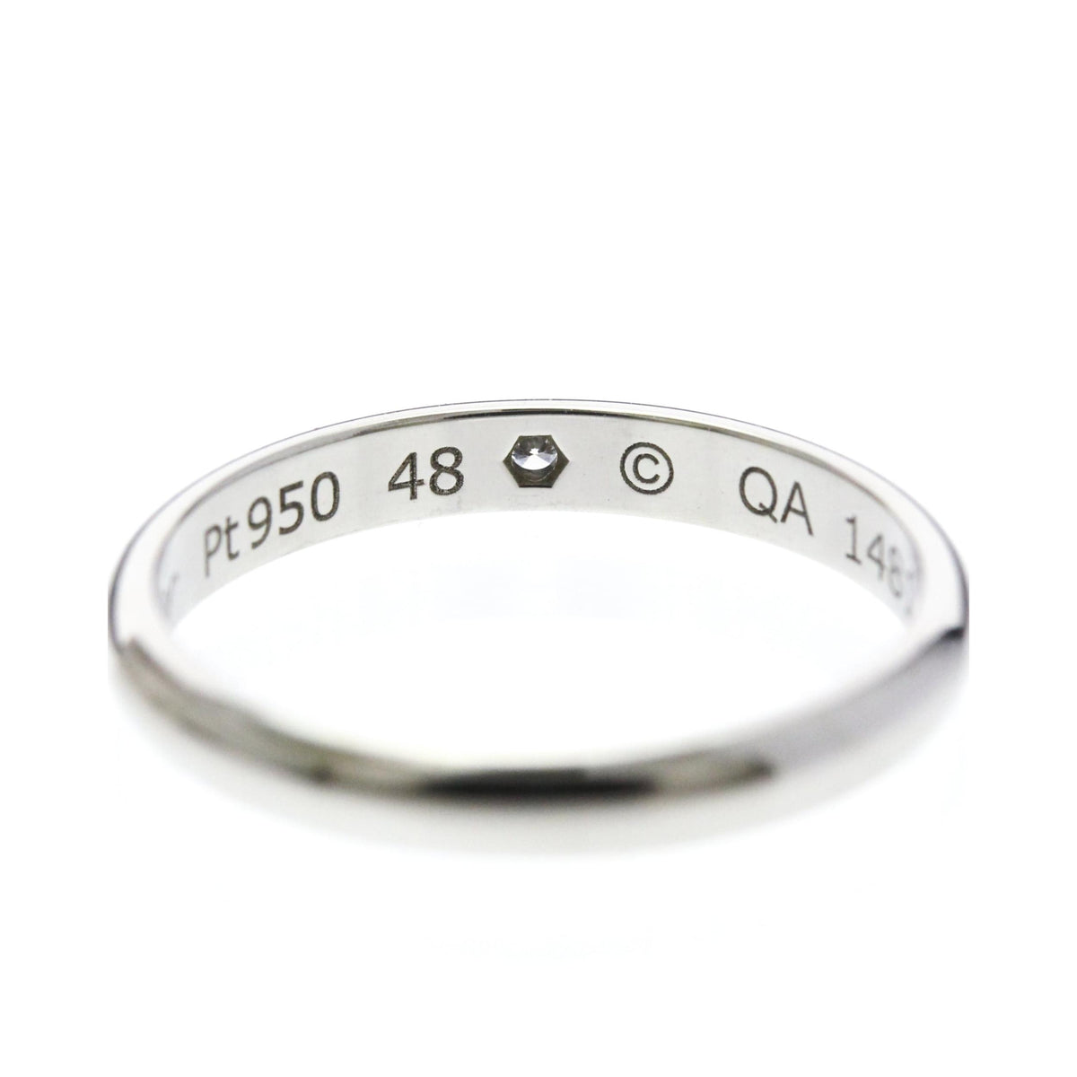 Bague Cartier 1895 Wedding Band 2.5Mm Platinum - Argent