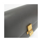 Sac À Main Celine Classic Box Medium Cuir - Gris