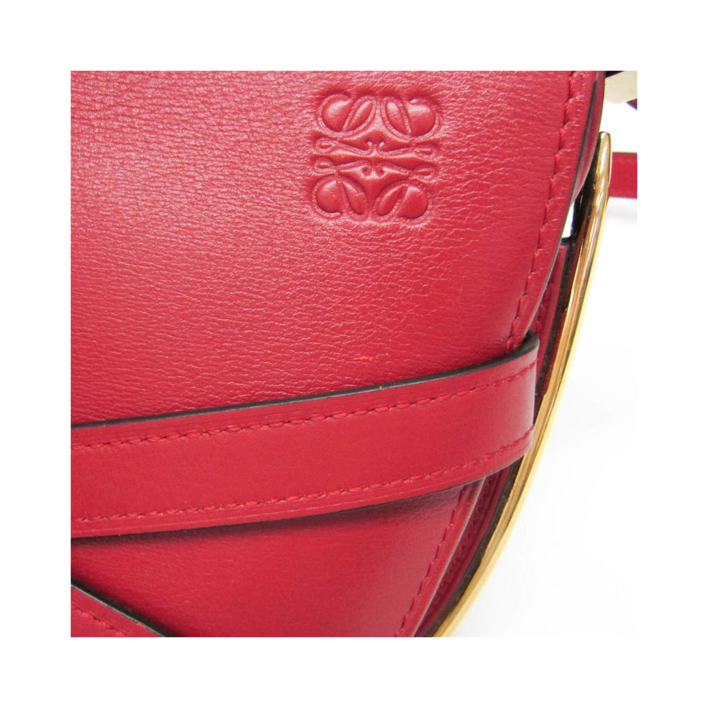Sac Porté Épaule Loewe Metal Gate Small Cuir - Rouge
