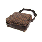 Sac Porté Épaule Louis Vuitton Naviglio Toile - Marron