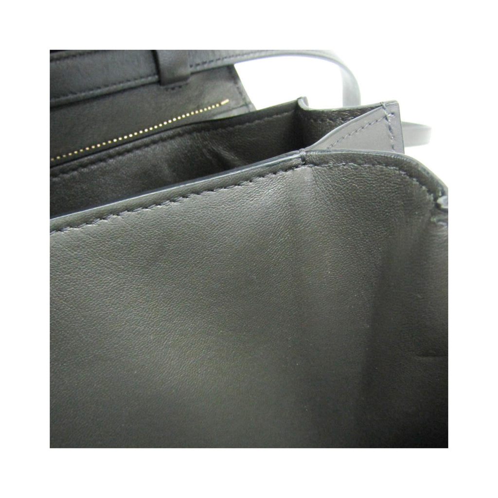 Sac À Main Celine Classic Box Medium Cuir - Gris