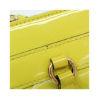 Sac À Main Gucci Bright Bit Convertible Tote Cuir Verni - Jaune