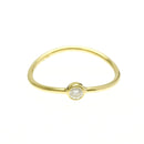 Tiffany & Co. Elsa Peretti Wave Single-Row Ring 18K Yellow Gold and Diamond Product Image