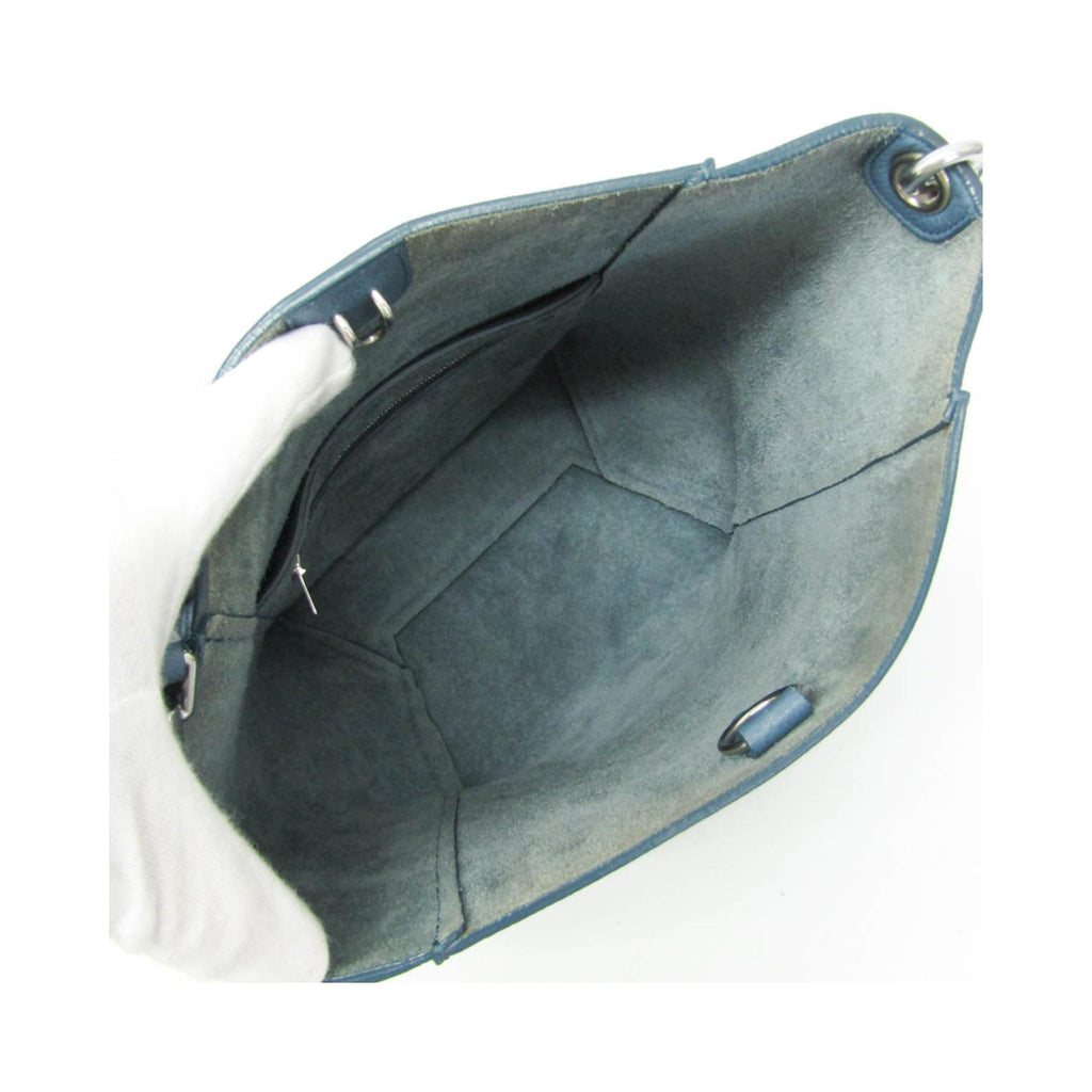 Sac Porté Épaule Celine Sangle Seau Small Cuir - Bleu
