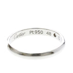 Bague Cartier 1895 Wedding Band 2.5Mm Platinum - Argent
